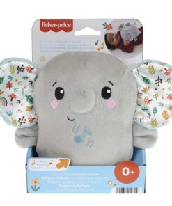 Fisher-Price Plush Elephant Baby Toy Sound Machine Calming Vibes Soother for Newborns