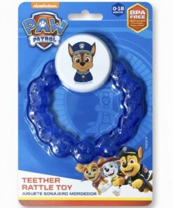 Nickelodeon Paw Patrol Chase Water Filled Baby Teether Rattle