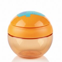 Angel Of Mine Toddler & Kids Snack Catcher Storage Container With Lid - Orange