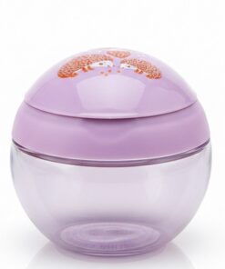 Angel Of Mine Toddler & Kids Snack Catcher Storage Container With Lid - Pink Hedgehog