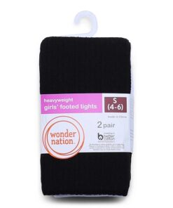 Wonder Nation Girls Patterned Legging, 2-Pack, Sizes S-XL