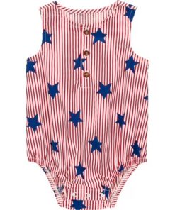 Carter's Child of Mine Baby Unisex Patriotic Romper, Sizes Newborn-12 Months