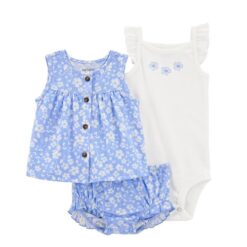 Carter's Child of Mine Baby Girl Outfit Set, 3-Piece, Sizes 0/3-24 Months