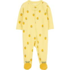 Carter's Child of Mine Baby Girl Sleep 'n Play, One-Piece - Yellow Lemon
