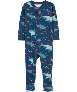 Carter's Child of Mine Baby and Toddler Pajama, One-Piece, Sizes 12M-5T - Teal