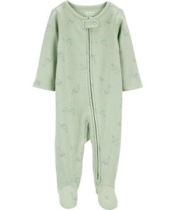 Carter's Child of Mine Baby Sleep 'N Play, Sizes Preemie-6/9 Months -Green Duck