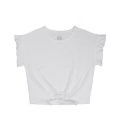 Wonder Nation Girls Short Sleeve Tie Front Tee, Sizes 4-18