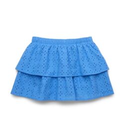 Wonder Nation Girls Cotton Eyelet Skirt - Blue, Sizes 4-18 & Plus