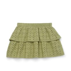 Wonder Nation Girls Cotton Eyelet Skirt - Green, Sizes 4-18 & Plus