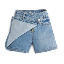 Wonder Nation Girls Jeans Skort, Light Blue, Sizes 5-18