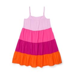 Wonder Nation Girls Tiered Colorblock Dress, Multicolour - Sizes 4-18 & Plus (Copy)