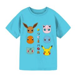 Pokémon Girls Short Sleeve Graphic T-Shirt, Blue-  Sizes 4-16