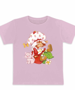 Strawberry Shortcake Short Sleeve Graphic T-Shirt, Pink-  Sizes 4-16