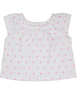 Wonder Nation Girls Elastic Neckline Knit Top - White, Sizes 4-18 & Plus