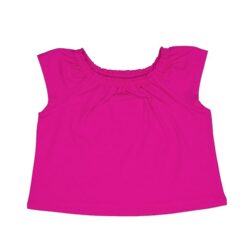 Wonder Nation Girls Elastic Neckline Knit Top - Pink, Sizes 4-18 & Plus