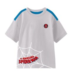 Spider-Man Boys Novel Hang Graphic Crew Neck Tee with Short-Sleeves, Sizes 4-18