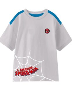 Spider-Man Boys Novel Hang Graphic Crew Neck Tee with Short-Sleeves, Sizes 4-18