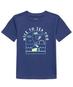Garanimals Toddler Boy Short Sleeve Graphic T-Shirt, Navy Blue - Sizes 18M-5T