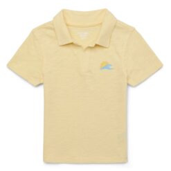 Garanimals Toddler Boy Short Sleeve Slub Jersey Polo, Yellow - Sizes 18M-5T