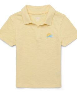 Garanimals Toddler Boy Short Sleeve Slub Jersey Polo, Yellow - Sizes 18M-5T