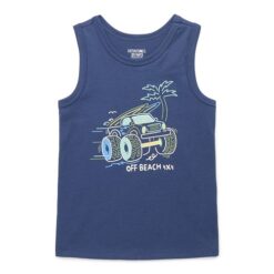 Garanimals Toddler Boy Graphic Jersey Tank,  Navy Blue Sizes 18M-5T