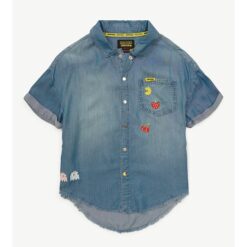 Justice Girls PAC-MAN Chambray Shirt, Sizes XS-XL & Plus