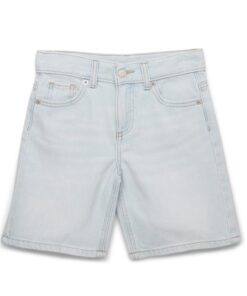 Wonder Nation Tween Girls Wide Leg Jeans Shorts, Light Blue Sizes 5-18