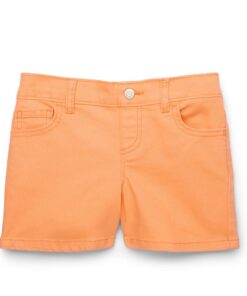 Wonder Nation Girls Denim Short, Orange Jeans - Sizes 4-18 & Plus
