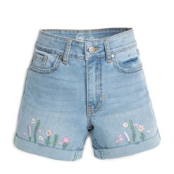 Wonder Nation Girls Fashion Denim Shorts, Blue Roll Up Jeans Sizes 5-18