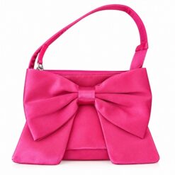 Wonder Nation Girls Big Satin Bow Handbag, Pink
