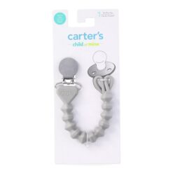 Carter's Child of Mine Baby Unisex Pacifier Clip, One Size