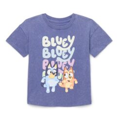 Bluey Toddler Graphic Crewneck Tee with Short Sleeves, Sizes 12M-5T