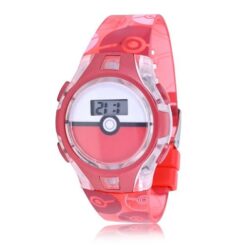 Pokémon Poke Ball Unisex Child LCD Watch With Flashing Strap & Dial