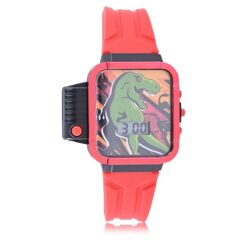Wonder Nation Dino Childrens Flashlight LCD Watch in Red