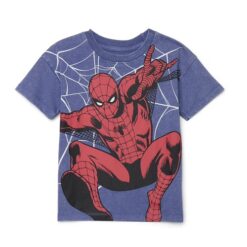 Marvel Spider-Man Toddler Short Sleeve Graphic Crewneck Tee, Sizes 12M-5T