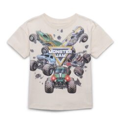 Monster Jam Toddler Graphic Crewneck Tee with Short Sleeves, Sizes 12M-5T