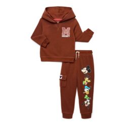 Mickey and Friends Toddler Boys Graphic Hoodie and Jogger Pants Set, 2-Piece, Sizes 12M-5T