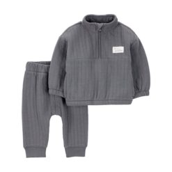 Carter's Child of Mine Baby Boy Outfit Set, 2-Piece - Grey