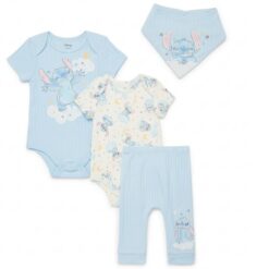 Disney Lilo & Stitch Baby Wishes and Dreams Character Baby Layette Newborn Essentials Gift Set, 4-Piece