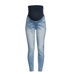 Time & Tru Women's Maternity Skinny Jeans - Medium Wash Blue